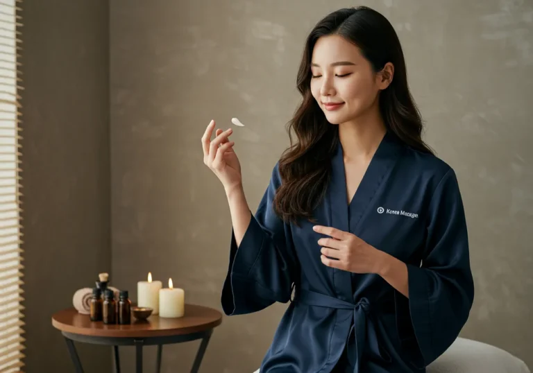 가산동 출장마사지 진행 장면과 표준 드레이핑