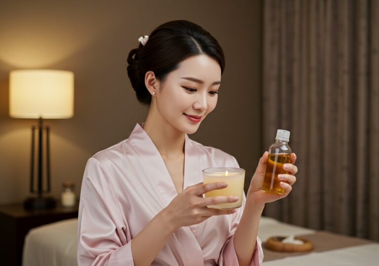 시연 안내 썸네일로, 거마로 이동축 기준 거여동 출장마사지 관리사의 손·압 동작을 설명합니다.