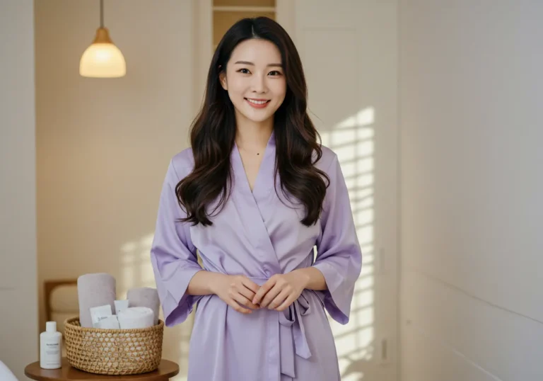 공덕동 출장마사지 진행 사진—표준 드레이핑과 손 위생·소독 등 위생 절차 준수 장면.