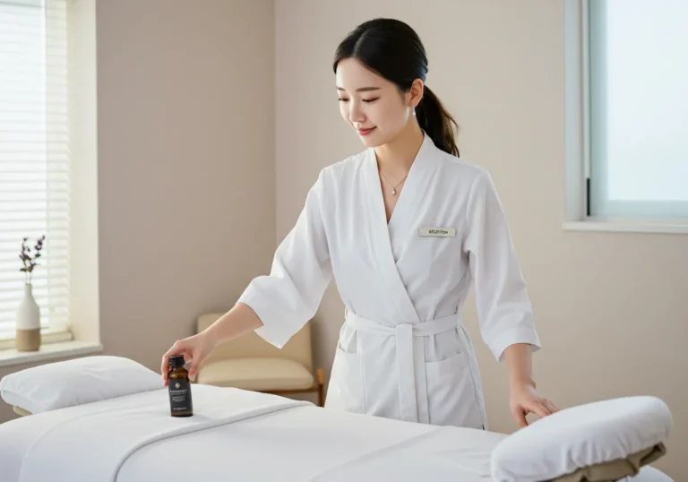 이용후기 섬네일: 길음동 출장마사지 체험 만족 장면—정릉로 생활권 기준 저녁 40~55분 방문
