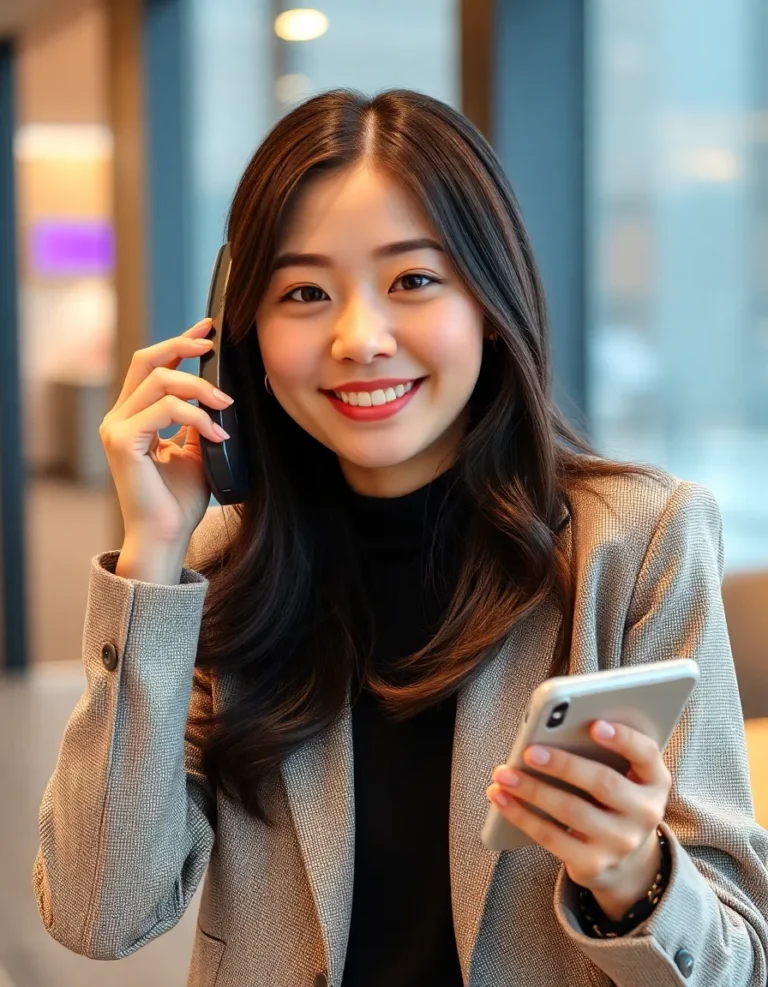 낙원동 출장마사지 전화 예약 중인 여성 고객