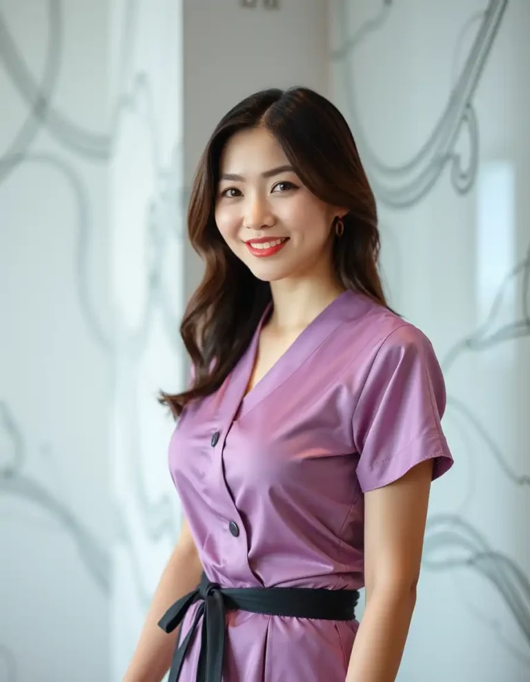 개포동 출장마사지 이용 후 만족스러운 미소를 짓는 여성 고객