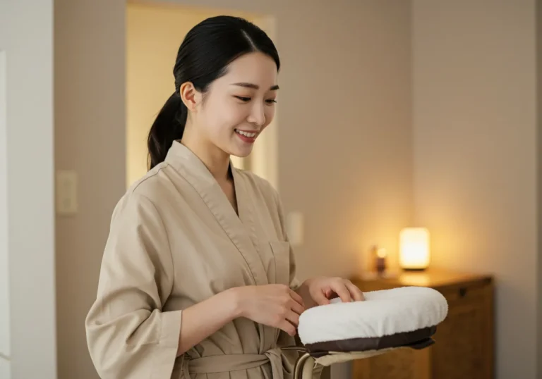 답십리 출장마사지 진행 장면과 표준 드레이핑 — 위생 준비 절차 포함