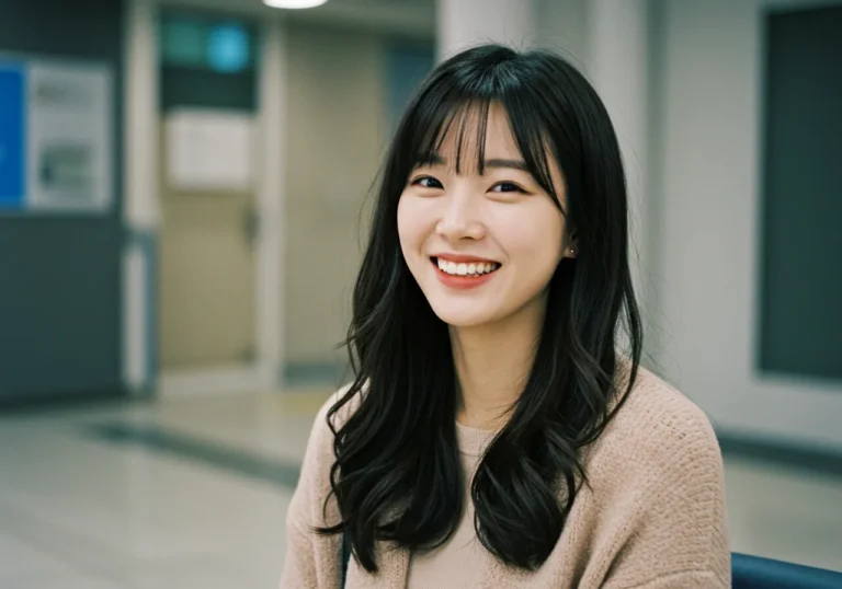 후기 사진: 대덕동 출장마사지 이용 후 만족을 표현하는 한국인 고객 이미지를 담았습니다