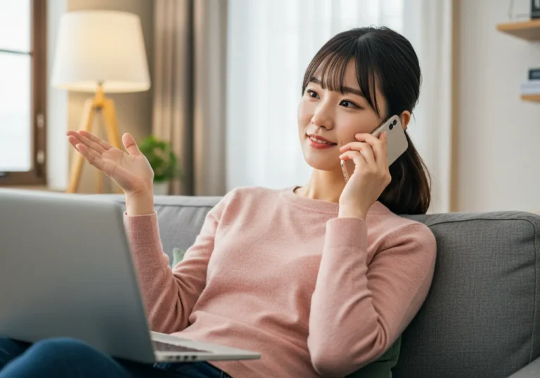 예약 화면: 도내동 출장마사지 전화 예약 절차로, 시간 선택과 주소 확인 단계를 보여줍니다