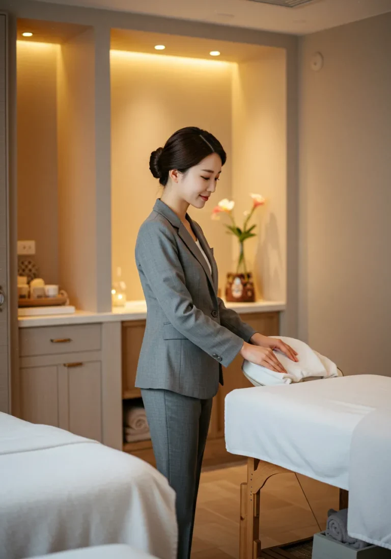 망우동 출장안마 시술 중인 전문 여성 마사지 관리사