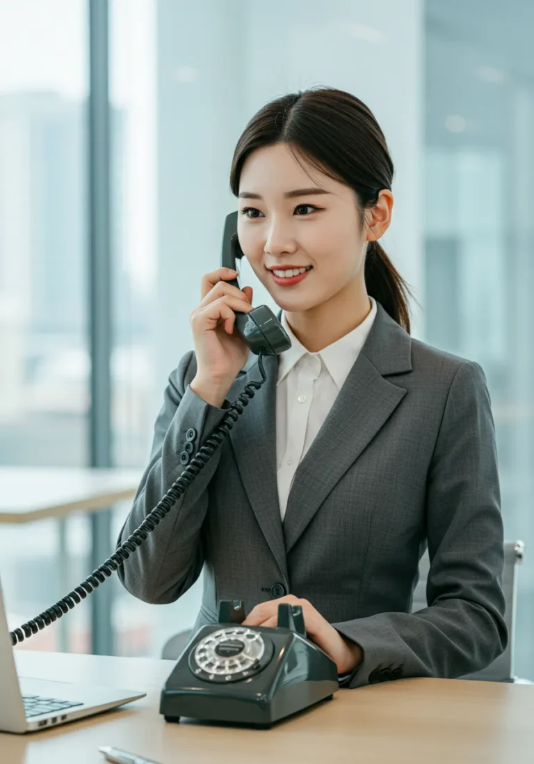 서울 면목동 출장마사지 전화 예약 중인 여성 고객