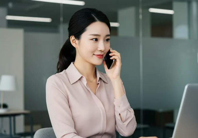목감동 출장마사지를 온라인으로 예약하는 한국인의 편리한 예약 시스템 이용 모습