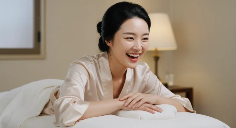 봉담 출장마사지를 전화로 예약하는 한국 사람이 봉담터미널에서 대중교통 기다리며 예약하는 모습