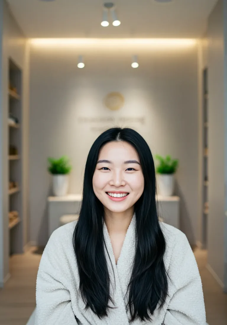 사가정 출장마사지 이용 후 미소 짓는 여성 고객