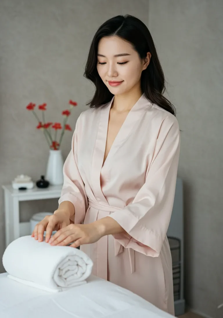 사가정 출장안마 시술 중인 전문 여성 마사지 관리사