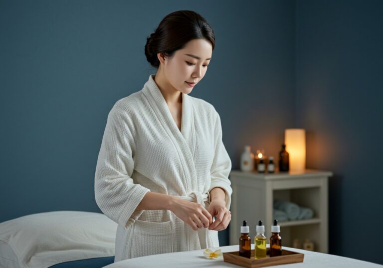 시연 안내 썸네일로, 퇴계로·만리재로 이동축 기준 서울역 출장마사지 관리사의 손·압 동작을 보여줍니다.