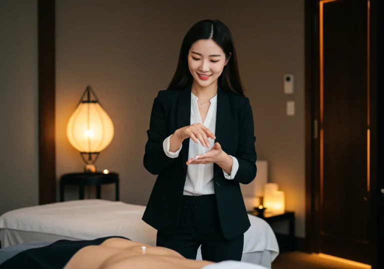서비스 섬네일: 성북구 출장마사지 관리 장면, 한성대입구역 인근 아파트 방문