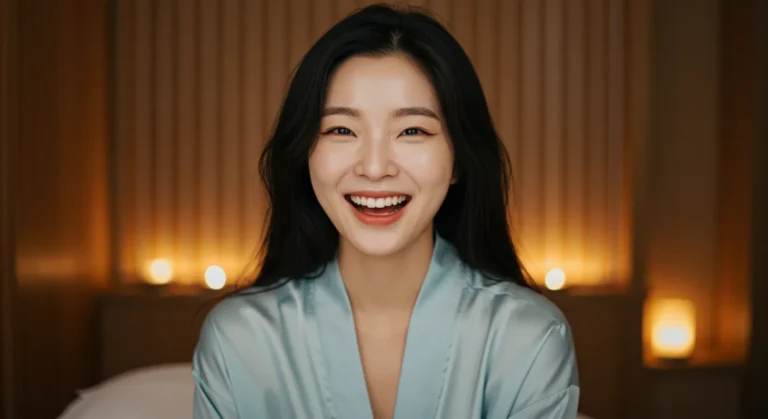 송탄 홈타이로 상권 근무 스트레스가 완전 해소된 한국 여성 상인