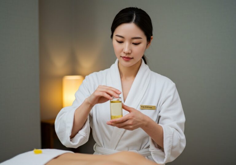 시연 안내 썸네일로, 문정로 업무지구 기준 송파 출장마사지 관리사의 손·압 테크닉을 사실적으로 보여줍니다.