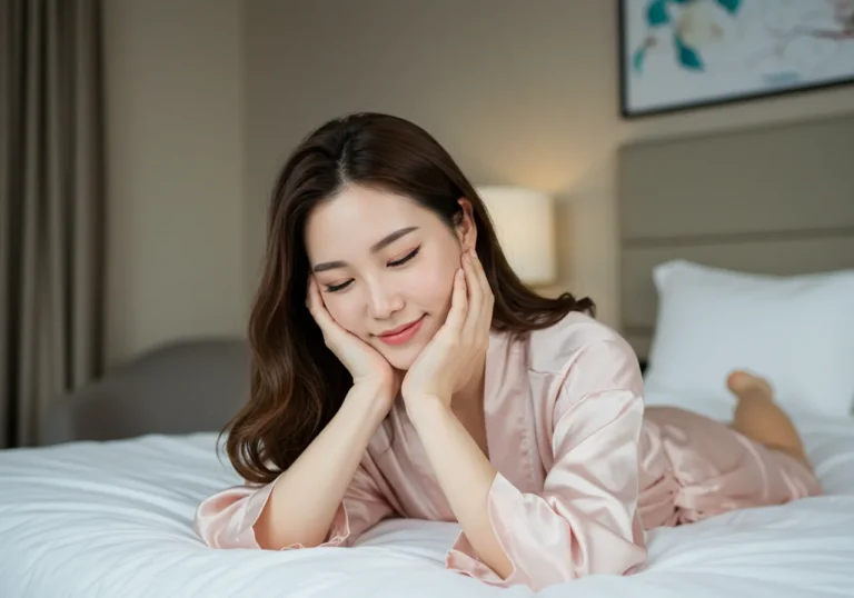 후기 사진: 식사동 출장마사지 이용 후 미소 짓는 한국인 고객의 만족 모습을 담은 이미지입니다
