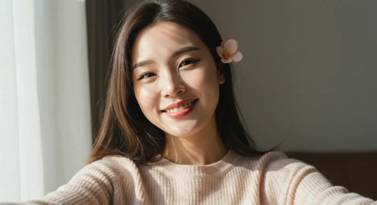 신도림동 출장마사지 이용 후 만족한 한국인 여성 고객 모습