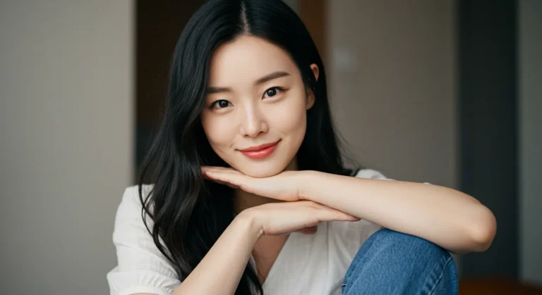 신림동 출장마사지 후 미소 짓는 여성 고객