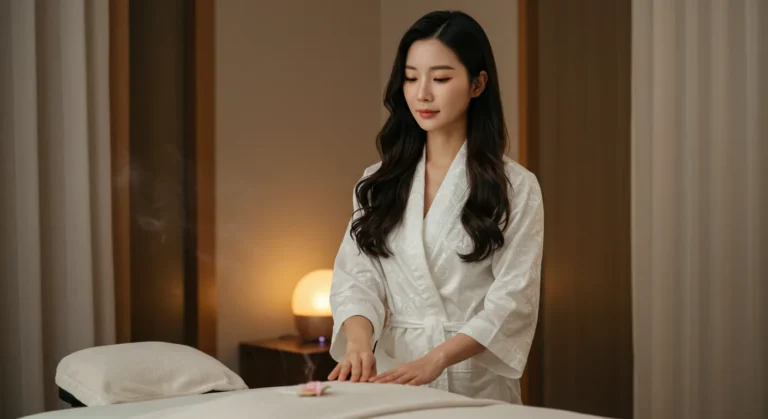 아차산역 출장마사지 진행 장면과 표준 드레이핑