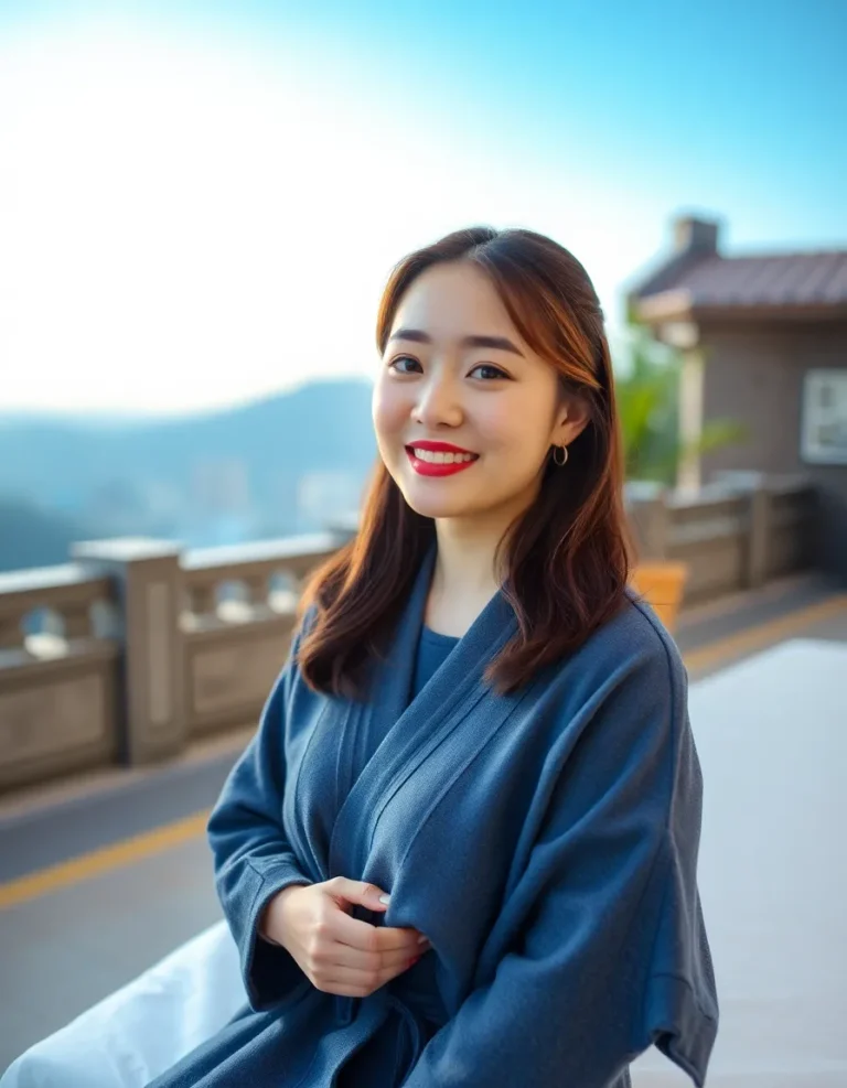 안국동 출장마사지 후 만족한 미소를 짓는 여성 고객
