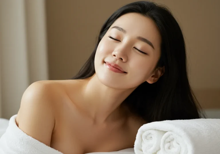 양재동 출장마사지 후기 이미지—남부터미널역 근처 저녁 관리 후 만족 표정과 휴식 분위기