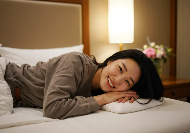우면동 출장마사지 후기 이미지—양재천 산책 후 휴식 장면, 강도 조절과 사전 문진 반영
