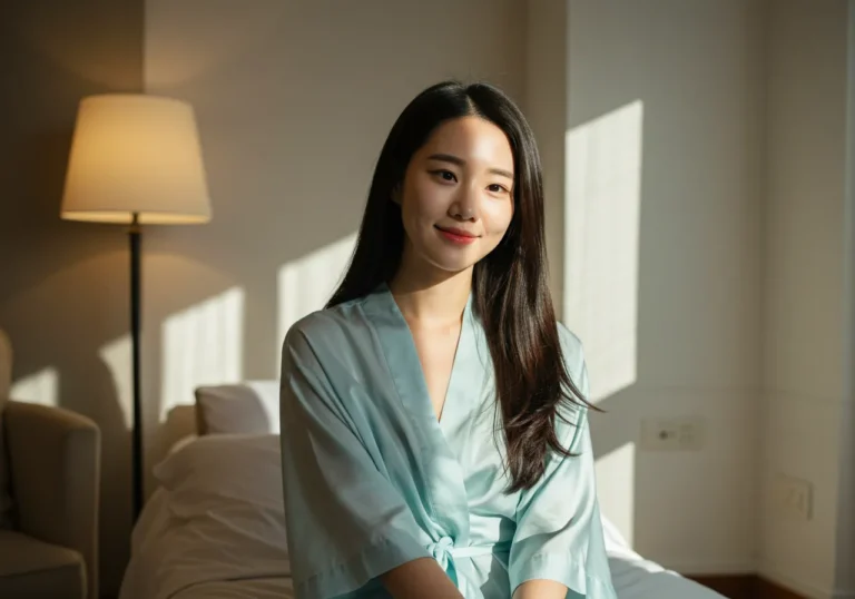 후기 사진: 장항동 출장마사지 이용 후 미소 짓는 한국인 고객의 편안한 표정을 담은 이미지입니다
