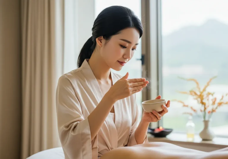 서비스 장면 사진: 정발산동 출장마사지 관리사가 어깨·등 중심 수기 케어를 표준 절차로 제공합니다