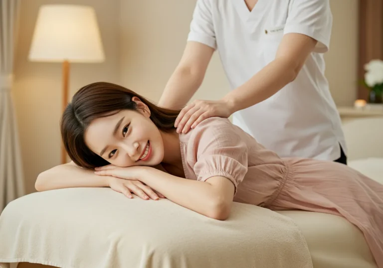 제기동 출장마사지 이용 후 편안해하는 고객 모습을 담아 실내 환경과 관리 후기를 전합니다.