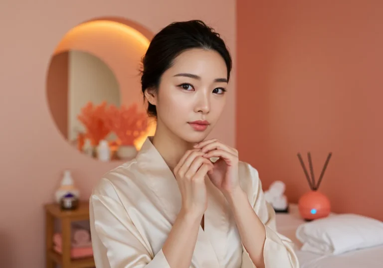 시연 사진으로 주엽동 출장마사지 진행 단계와 위생 수칙을 시각적으로 보여주는 절차 안내 이미지