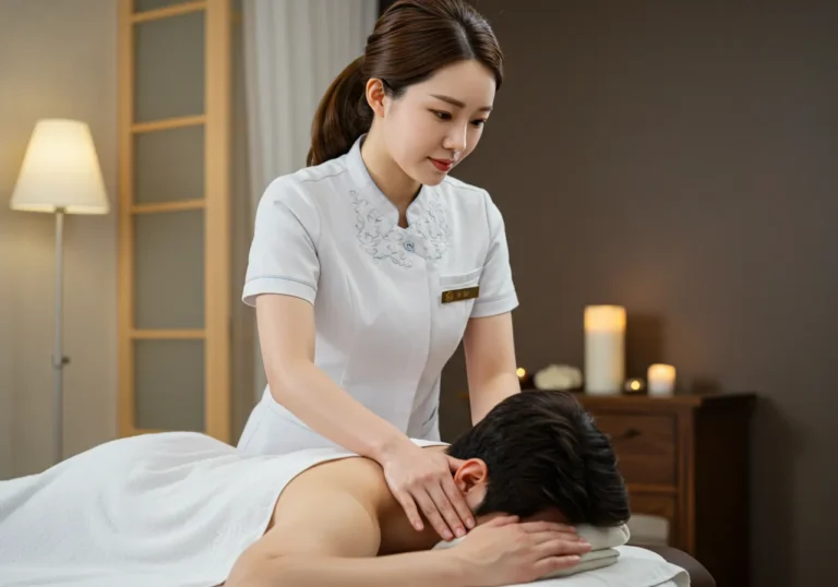 탄벌동 출장마사지 전문 한국 여성 관리사가 주택가 특성에 맞는 케어를 제공하는 전문적 장면