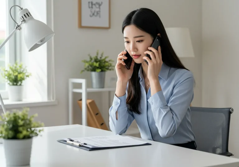 예약 화면: 토당동 출장마사지 전화 예약 인터페이스로, 시간 선택과 주소 확인 단계를 보여줍니다