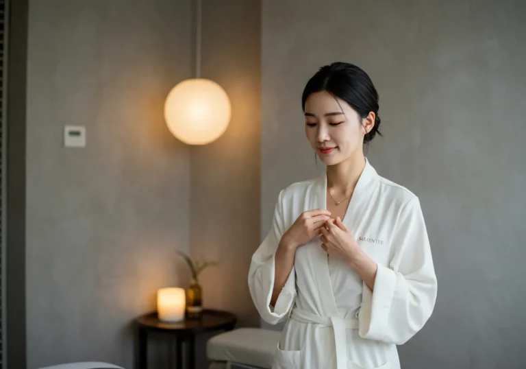 홍은동 출장마사지 진행 장면—표준 드레이핑·손 위생·장비 소독 절차 준수, 홍제천로 기준