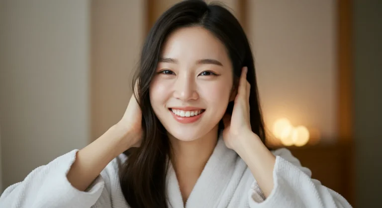 고림동 홈타이 모찌바디 케어 받은 만족스러운 한국 여성