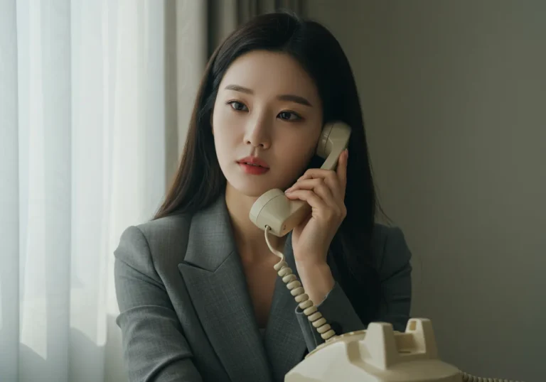 공도 출장마사지 기업 단체 예약 중인 40대 한국 여성이 태블릿으로 모찌바디 B2B 플랫폼에서 복지 프로그램을 신청하는 스마트한 과정