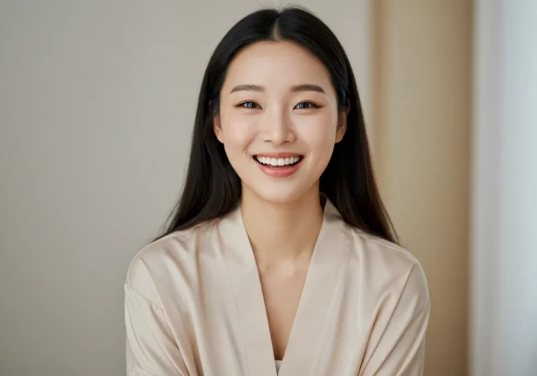 문학동 타이마사지 모찌바디 이용 후 4시간 야구관람과 열성응원으로 지친 몸이 완전히 회복된 야구팬 한국여성의 밝은 미소