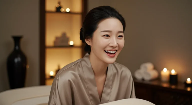 벌음동 타이마사지 모찌바디 케어 받은 만족스러운 한국 여성