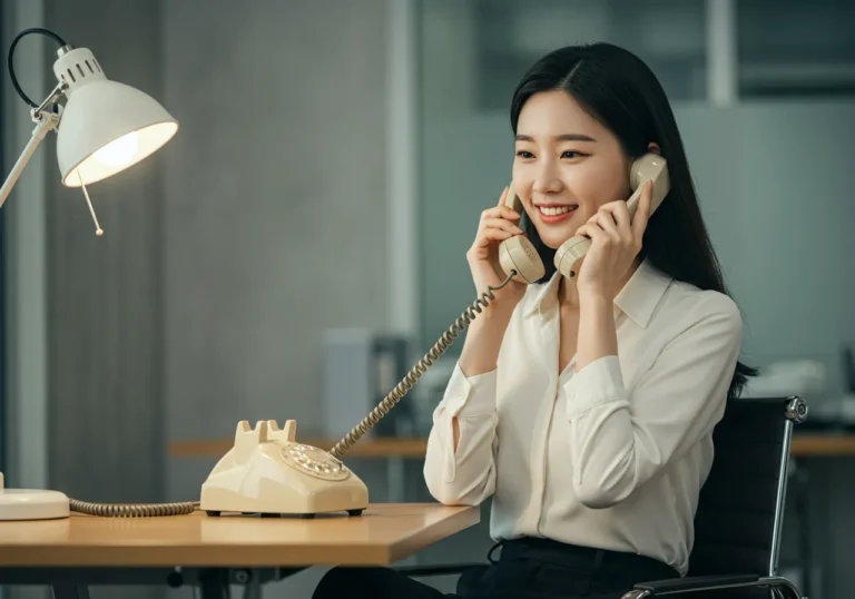 봉명동 출장마사지 모찌바디 예약하려는 젊은 아빠 30대 한국 남성이 아기를 안고 있으면서 스마트폰으로 배려 깊게 상담받는 따뜻한 가족 모습