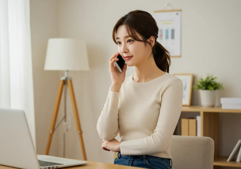 봉명동 홈타이 모찌바디를 메신저로 간편 예약하는 대학생 고객