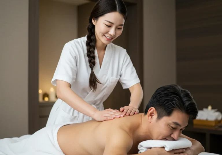 삼산동 출장마사지 모찌바디 신도시 전담 관리사가 아파트 보안규정 준수하며 거주민에게 최상급 홈케어 제공 장면