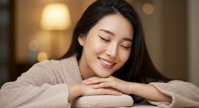 선학동 출장마사지 모찌바디 이용 완료한 신도시 이주민이 새로운 환경 적응 스트레스가 해소된 밝은 표정