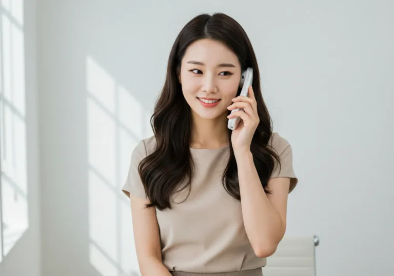 송도동 타이마사지 모찌바디 예약 전화받는 다국적기업 직원 - 영어상담 가능한 글로벌 콜센터 이용하는 상담과정
