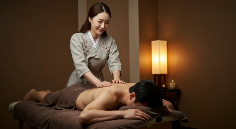 심곡동 출장마사지 모찌바디 전통마을 전담 관리사가 마을 정서 존중하며 세대별 맞춤 케어 제공하는 따뜻한 장면