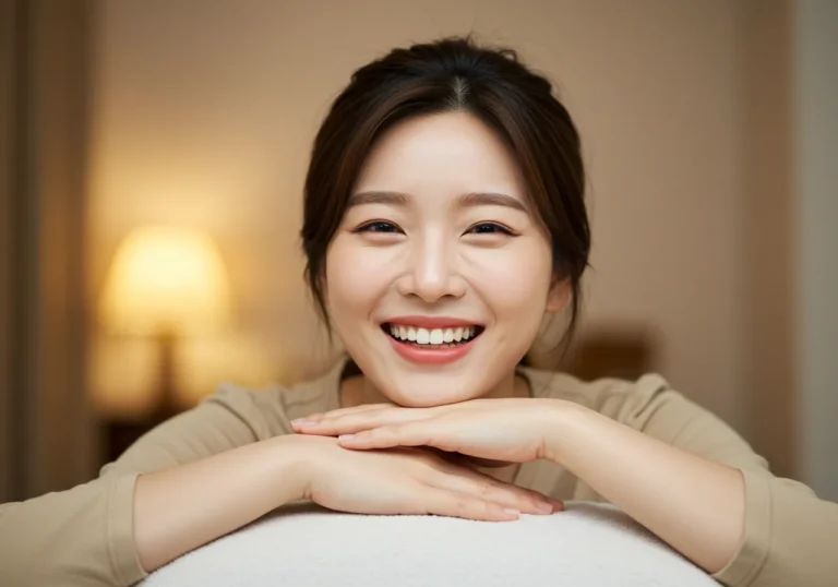 학익동 타이마사지 모찌바디 이용 완료한 신도시 거주 워킹맘이 육아와 직장 스트레스가 완전히 해소된 밝은 표정