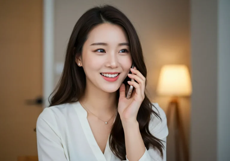 강남 출장마사지를 전화로 예약하는 한국 사람, 다산신도시 근처 평일 저녁